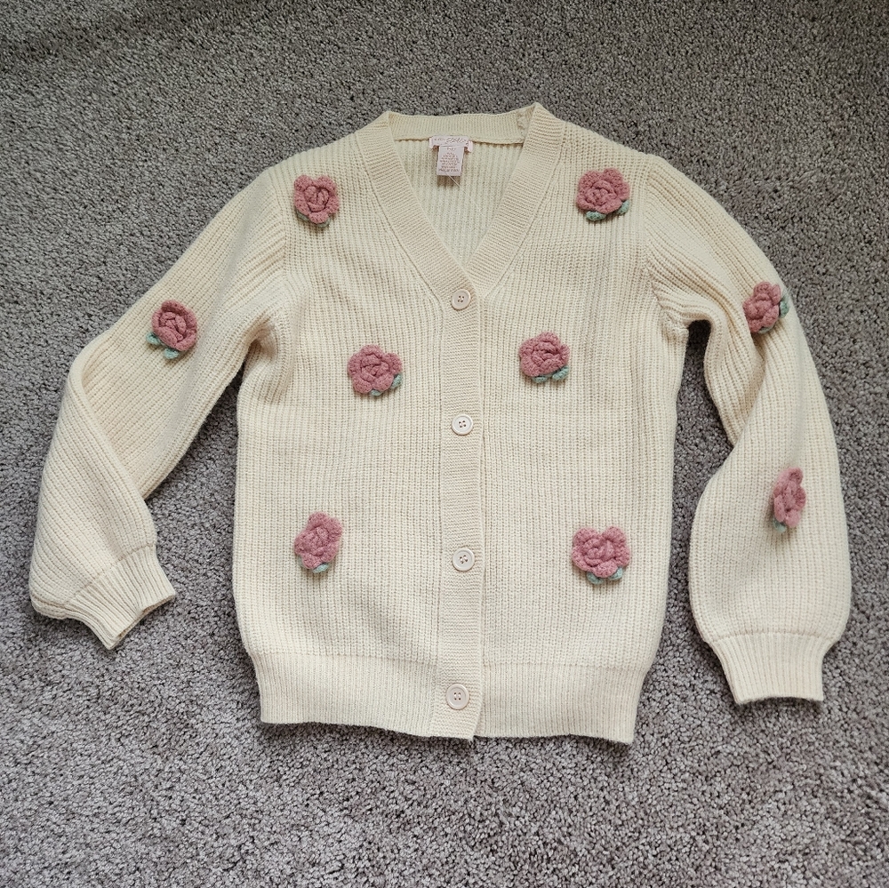 Beige Button Up Cardigan